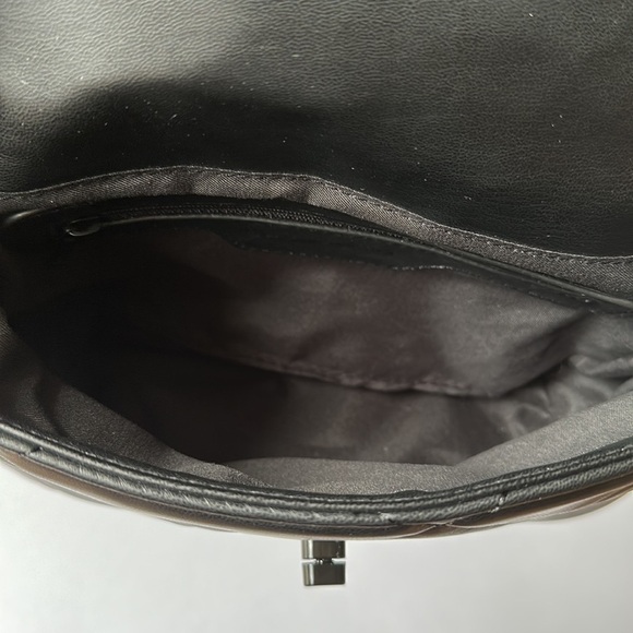 NWT BADGLEY MISCHKA Black Studded Quilted Chain Strap Shoulder Bag - Picture 8 of 11